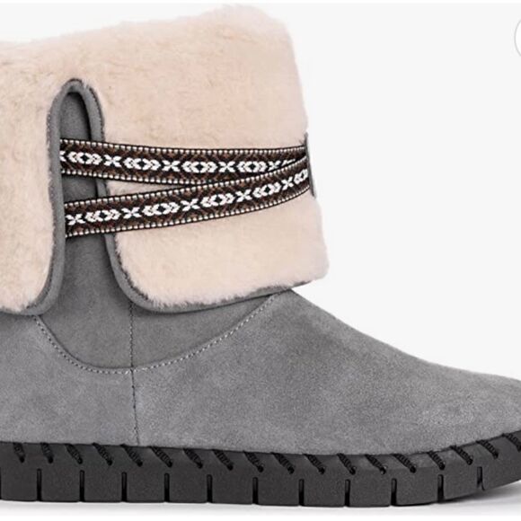 Muk Luks Women’s Flexi Montauk Gray Boots NWT - Picture 3 of 12
